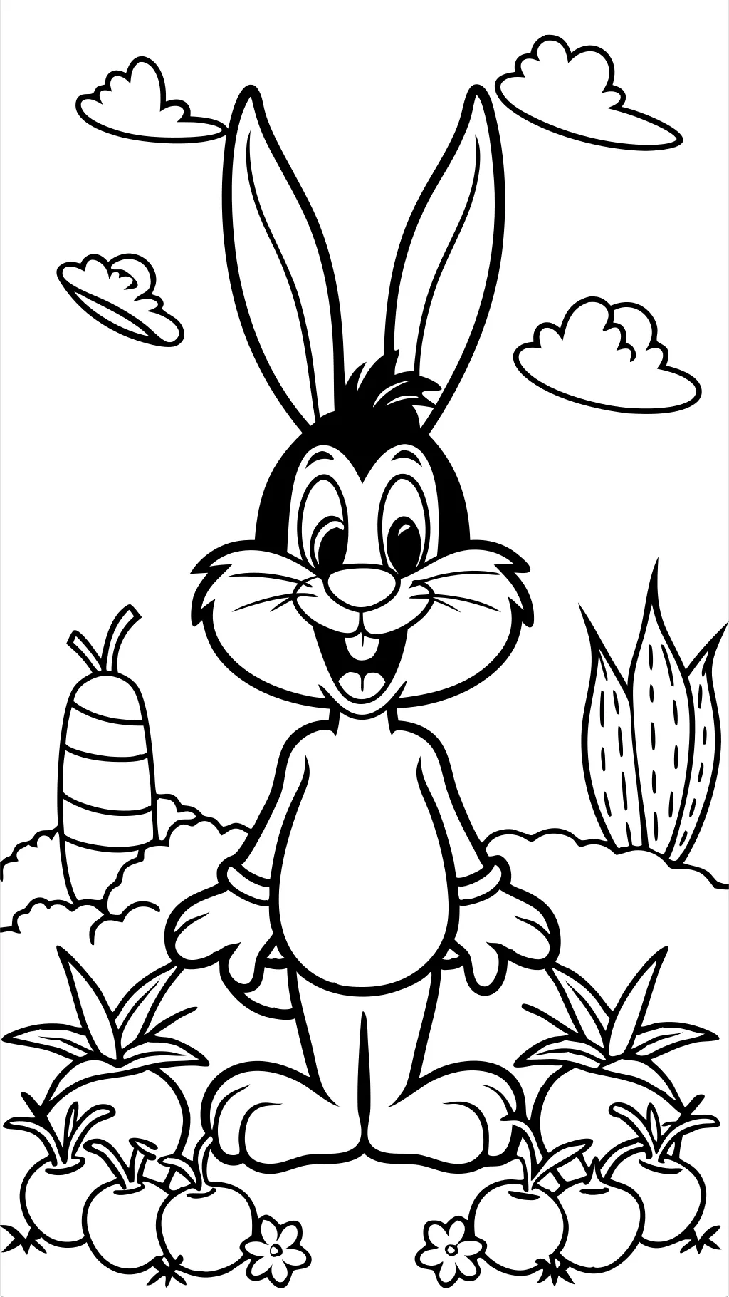 coloriages de lapin de bugs